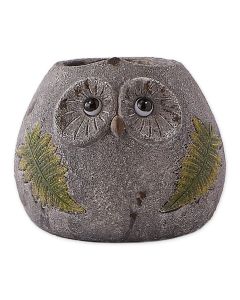 OWL PLANTER W/ SOLAR LIGHTS