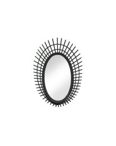 RIKI SMALL BLACK BAMBOO MIRROR